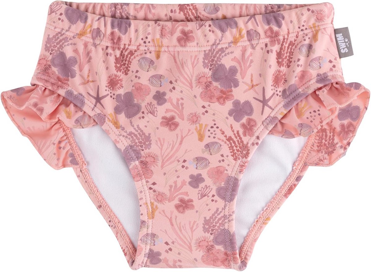 Badehose voor baby-meisjes - Koraalprint met Volants