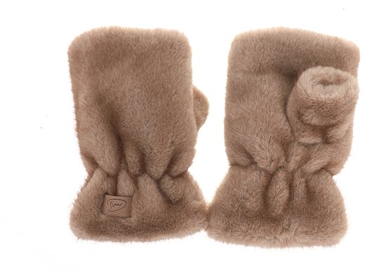 I'm Dutch Teddy Wanten Polsjes Handschoenen Are Taupe