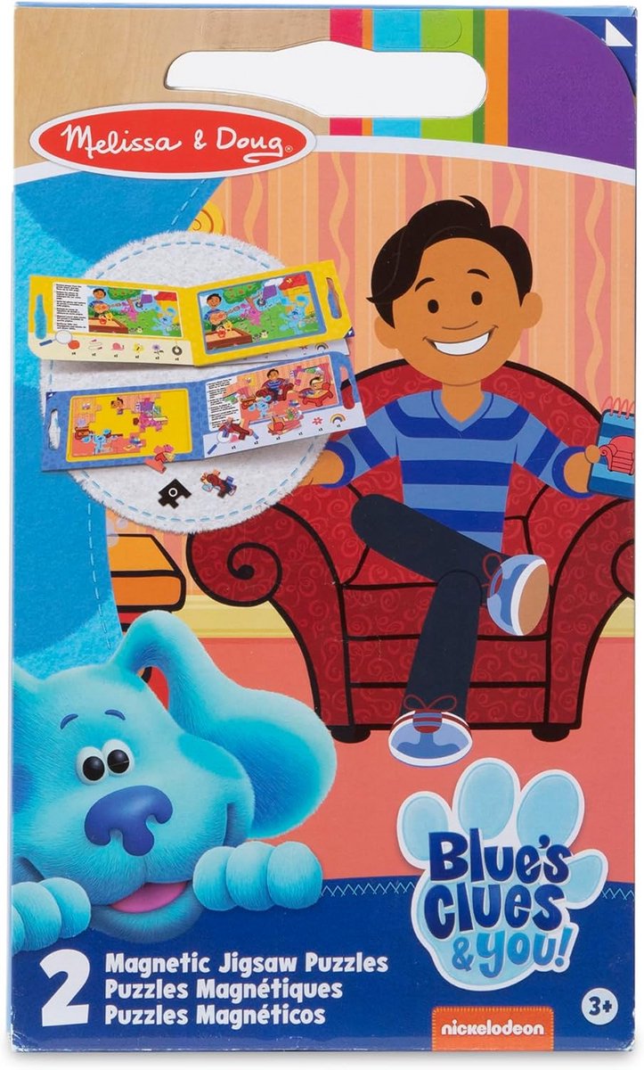 Draagbare magnetische legpuzzels voor kinderen - 2 puzzels van 15 stukjes
