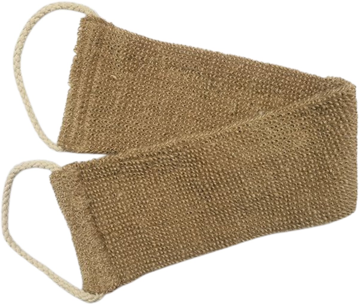 Knaak Rugscrubber Jute - Sisal - Rugborstel voor Douche - Scrub & Massage - Zachte Exfoliatie