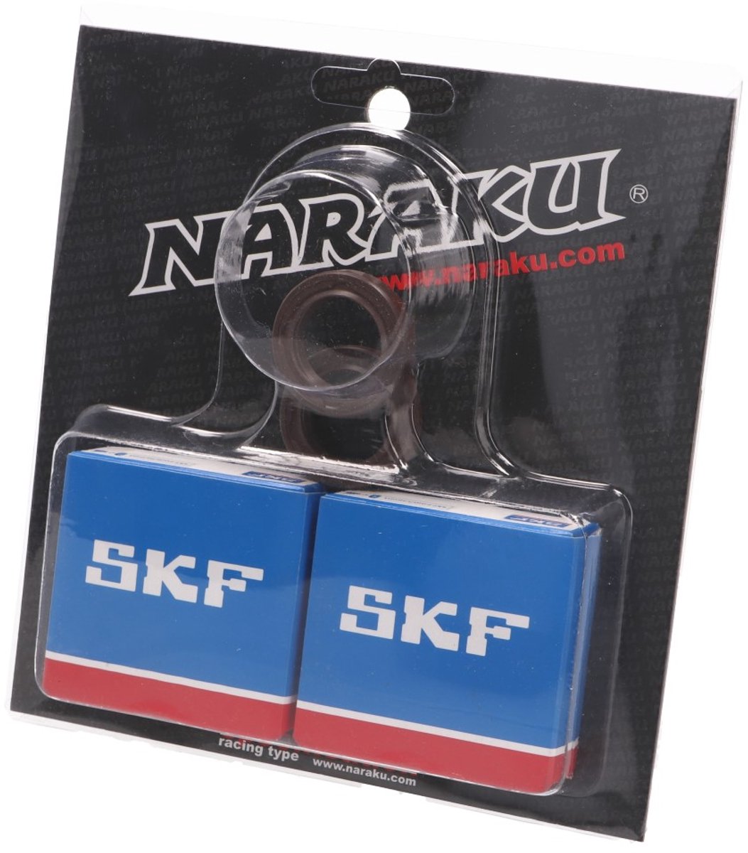Krukas lagerset Naraku SKF voor Peugeot Horizontaal 50cc 2 Takt