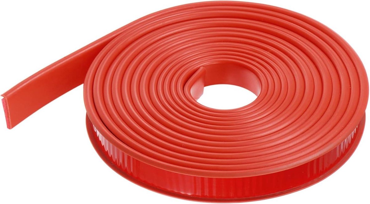 Allecta - U-vormige flexibele randband 18 mm x 6 m rood - zelfklevend - Meubelbescherming - Kast - Tafel - Reparatie