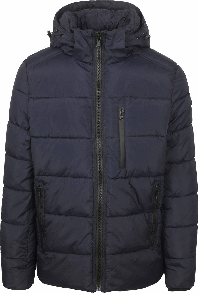 McGregor Jas Hooded Puffer Navy - Maat M - Heren - Winterjassen