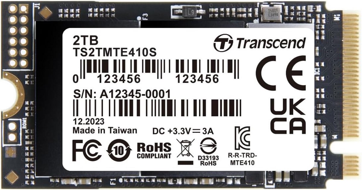 2TB NVMe M.2 SSD 2242 PCIe Gen4x4 Hoge Snelheid Opslag