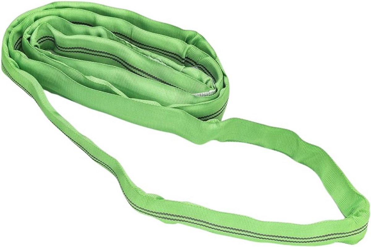 Ronde hefband 2000 kg - Polyester Kern - 6 Meter Draagriem - DIN EN 1492-2