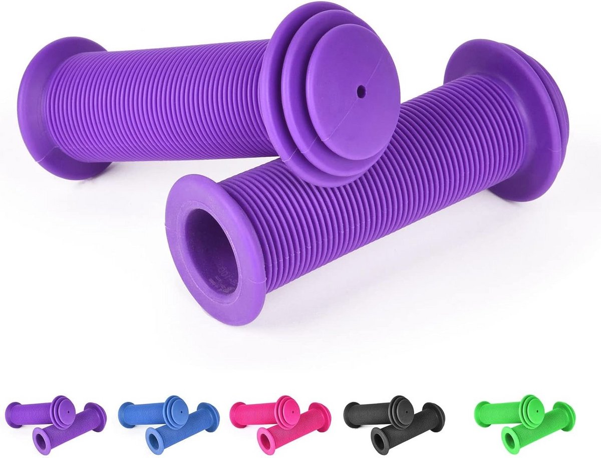 Antislip Kinderfietshandgrepen voor Stuur - 22 mm - Optimale Stootbescherming voor Fietsen en Scooters