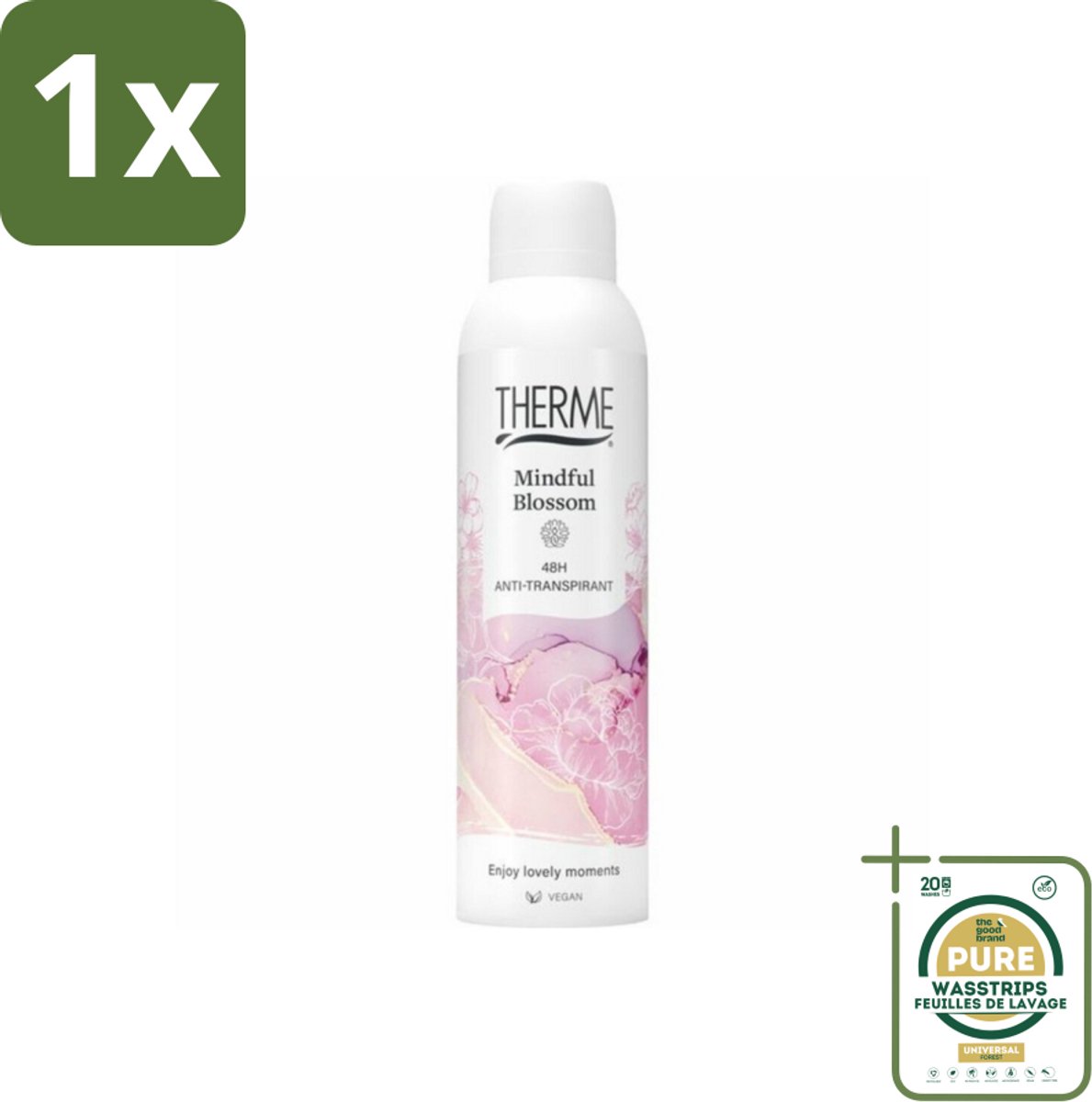 1 x Therme – Anti-Transpirant – Mindful Blossom – 150 ml- Koffiezetapparaat