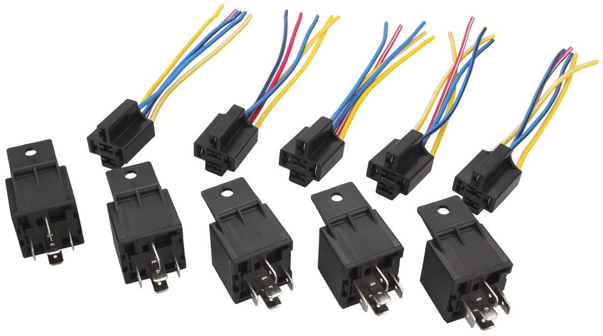 Universele 5 Pin 12V Relais met Draad Socket Houder voor Auto, Truck en Motorfiets