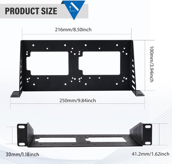 10 Inch Rack Unit 10 Inch 1U Rack Shelf voor standaard 10 inch racks en kasten | bol