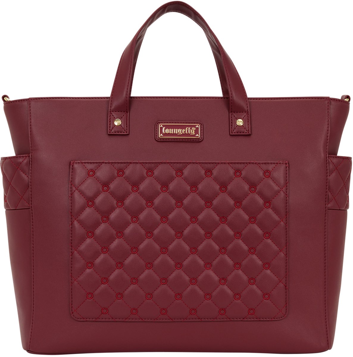 Loungefly Convertible Tote Bag Pin Trader Red
