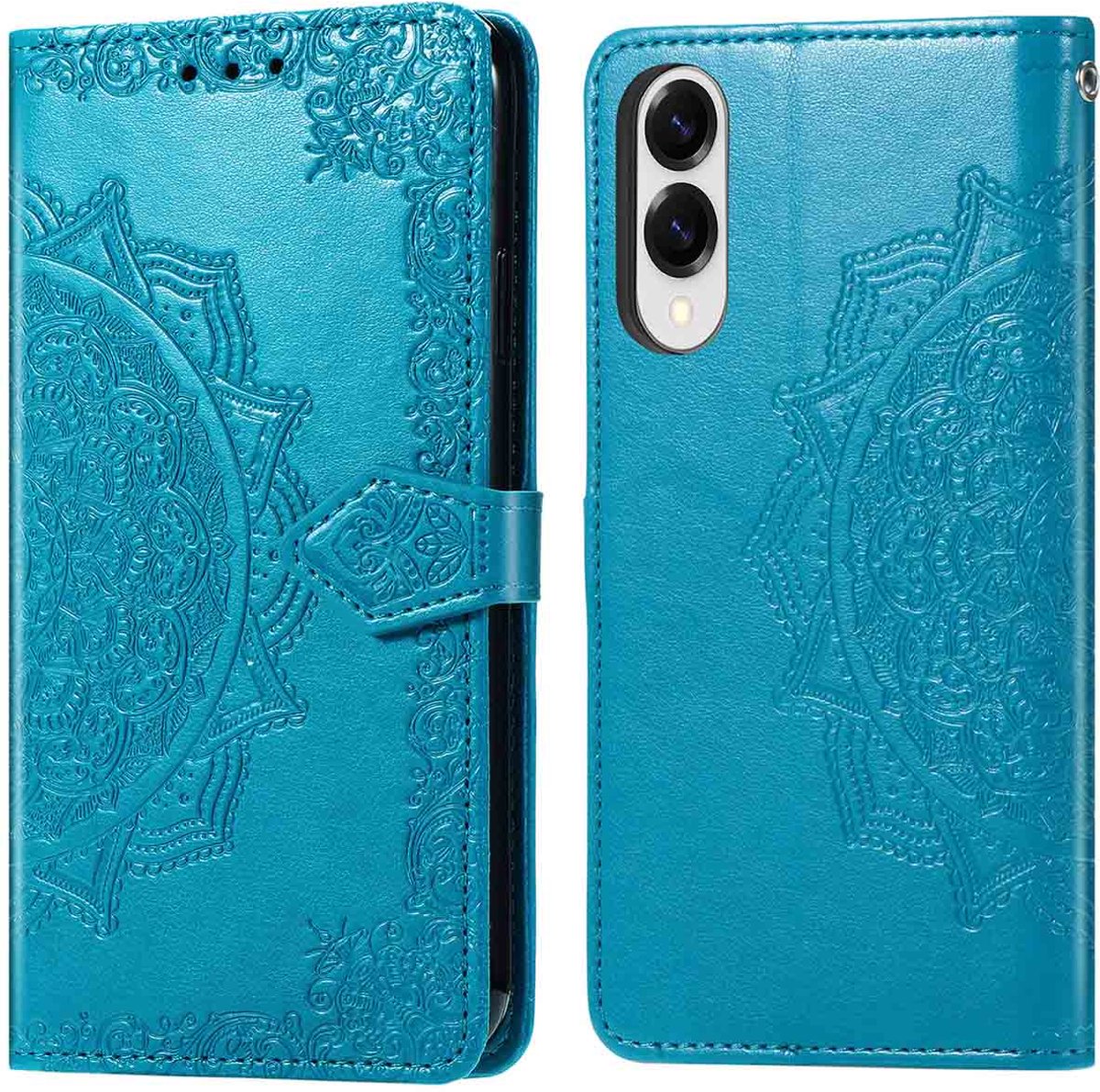 imoshion Hoesje - Geschikt voor Samsung Galaxy A17 (5G) / A17 (4G) - Mandala Bookcase - Turquoise