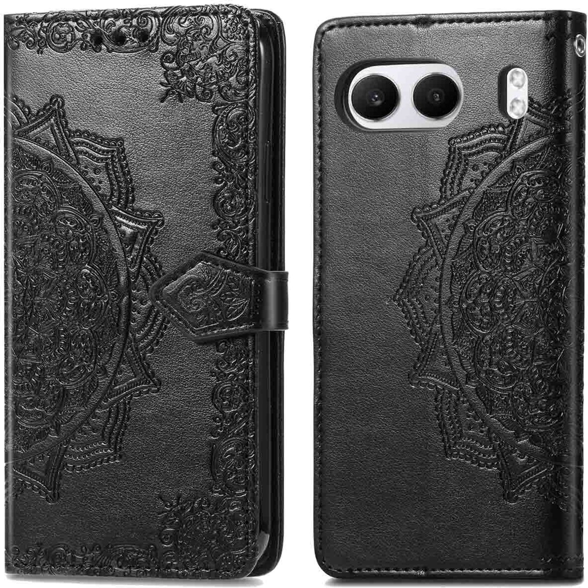 imoshion Hoesje - Geschikt voor OnePlus Nord 4 - Mandala Bookcase - Zwart