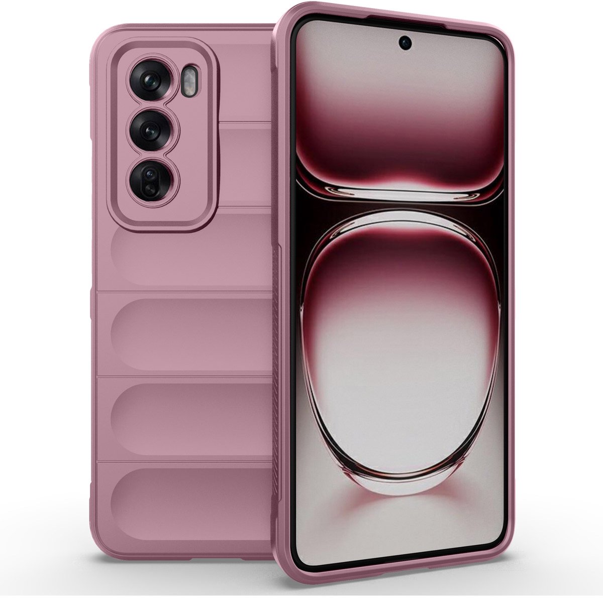 imoshion Hoesje - Geschikt voor Oppo Reno 12 Pro - EasyGrip Backcover - Paars