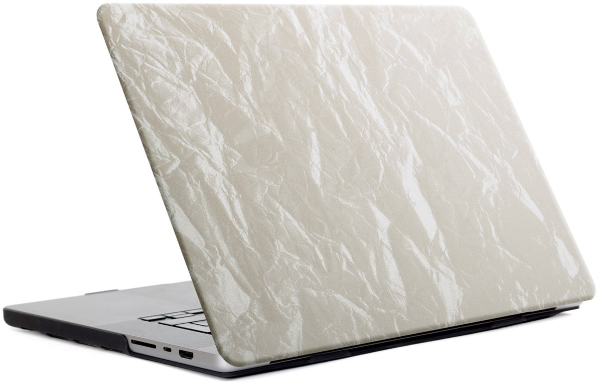 Selencia Laptop Cover - Geschikt voor MacBook Pro 16 inch (2021) / MacBook Pro 16 inch (2023) M3 chip - A2919 / A2780 / A2485 - Selencia Fluwelen Laptop Cover - Beige