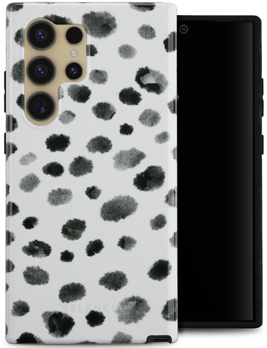 Selencia Hoesje - Geschikt voor Samsung Galaxy S24 Ultra - Backcover - Trendy Leopard