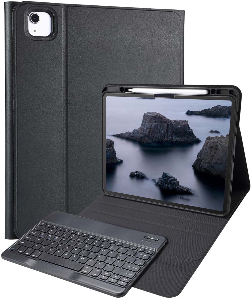 Accezz Tablet Toetsenbord Hoes - Geschikt voor Apple iPad Air 13 inch (2026) M4 / Air 13 inch (2025) M3 / Air 13 inch (2024) M2 - QWERTY Bluetooth Keyboard Bookcase