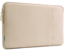 imoshion Laptop sleeve met vak - Laptop Hoes geschikt voor 14 / 14.2 inch - Sandstone