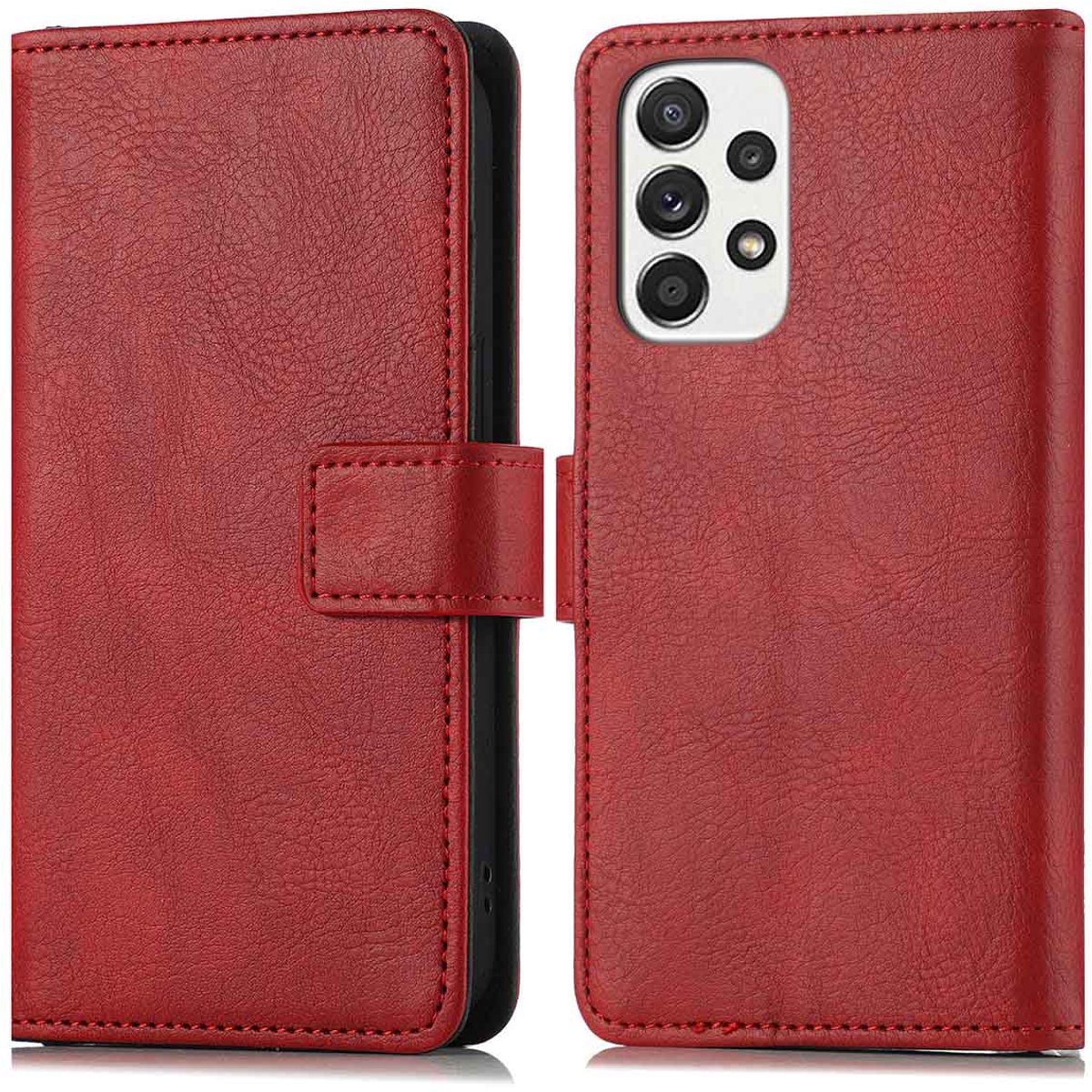 imoshion Hoesje - Geschikt voor Samsung Galaxy A53 - Luxe Bookcase - Rood