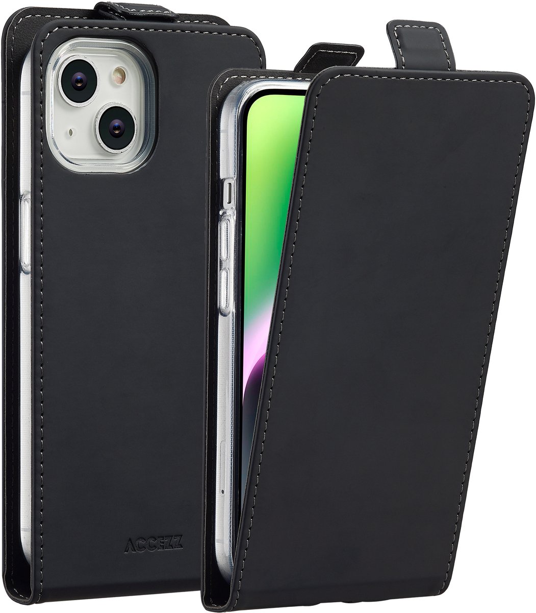 Accezz Flipcase iPhone 14 hoesje - Zwart
