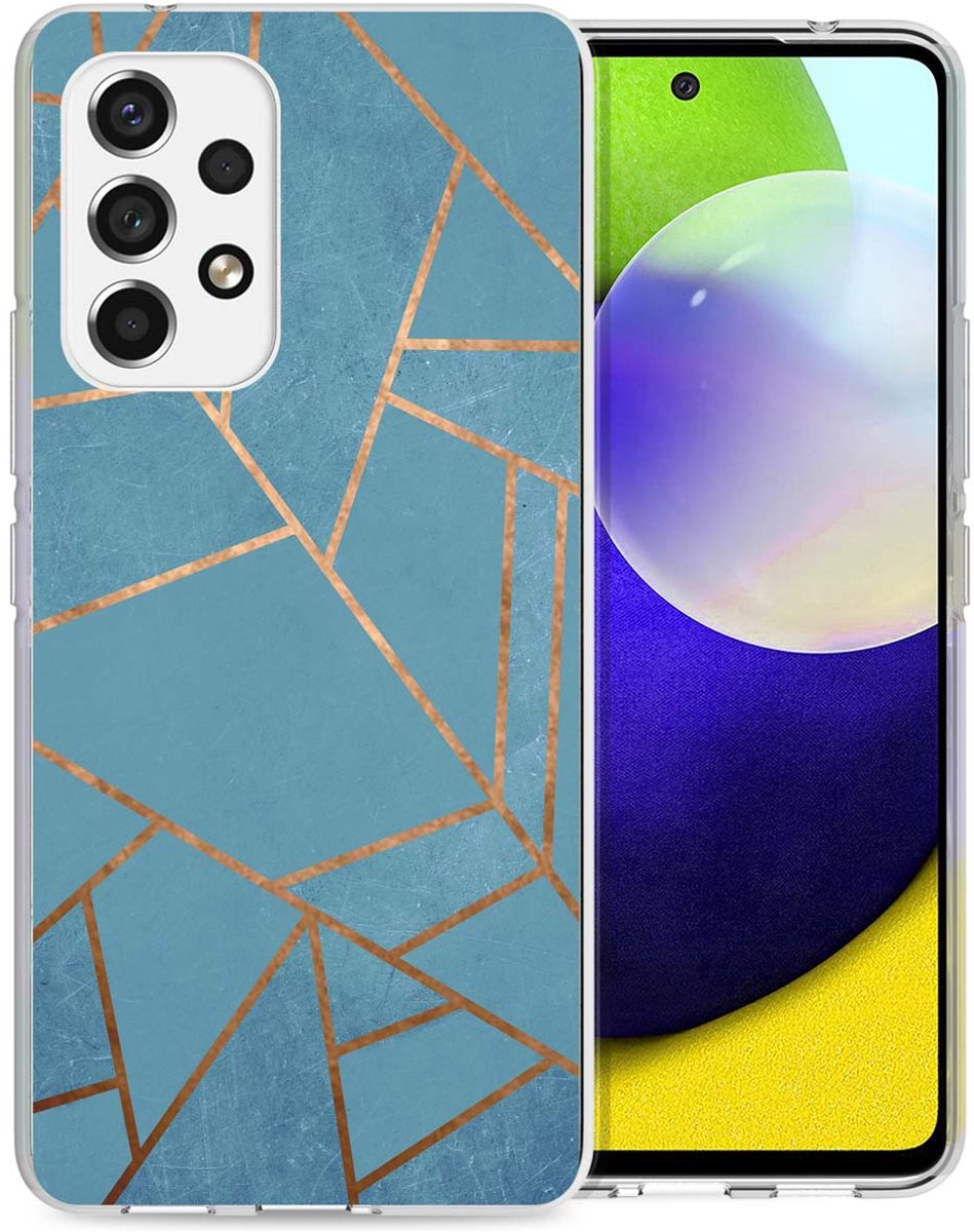 imoshion Hoesje - Geschikt voor Samsung Galaxy A53 - Design hoesje - Blue Graphic
