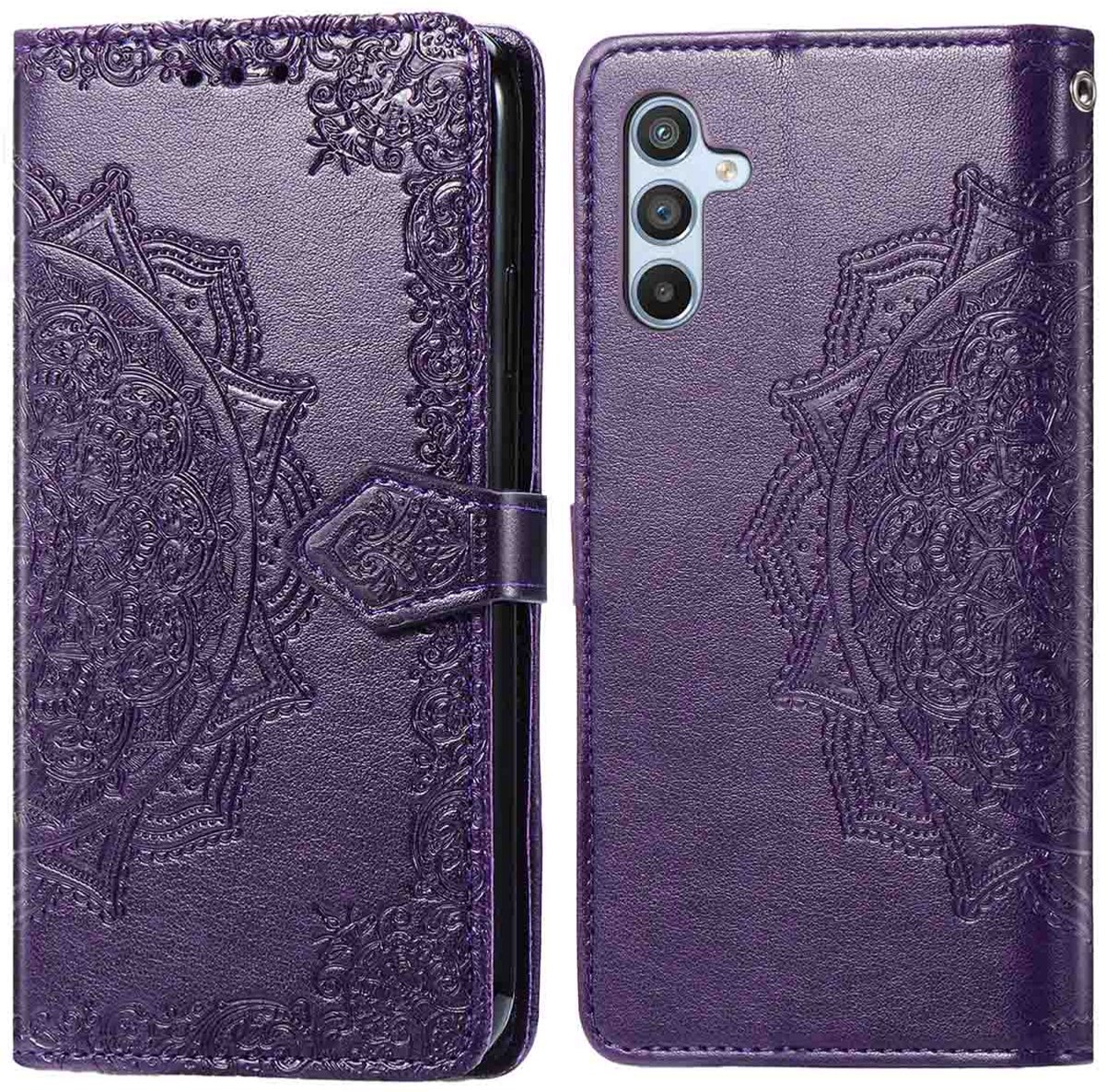imoshion Hoesje - Geschikt voor Samsung Galaxy A56 (5G) - Mandala Bookcase - Paars