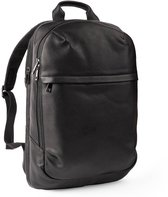 Accezz Leather Laptop Rugzak tot 16 inch - Rugtas Heren & Dames - Laptop Tas met 6 Opbergvakken - Zwart