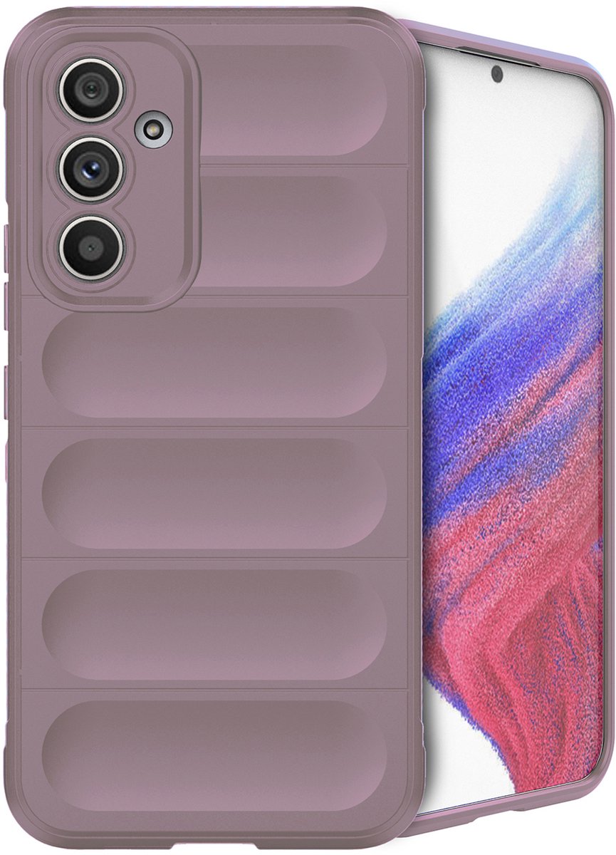 imoshion Hoesje - Geschikt voor Samsung Galaxy A54 (5G) - EasyGrip Backcover - Paars