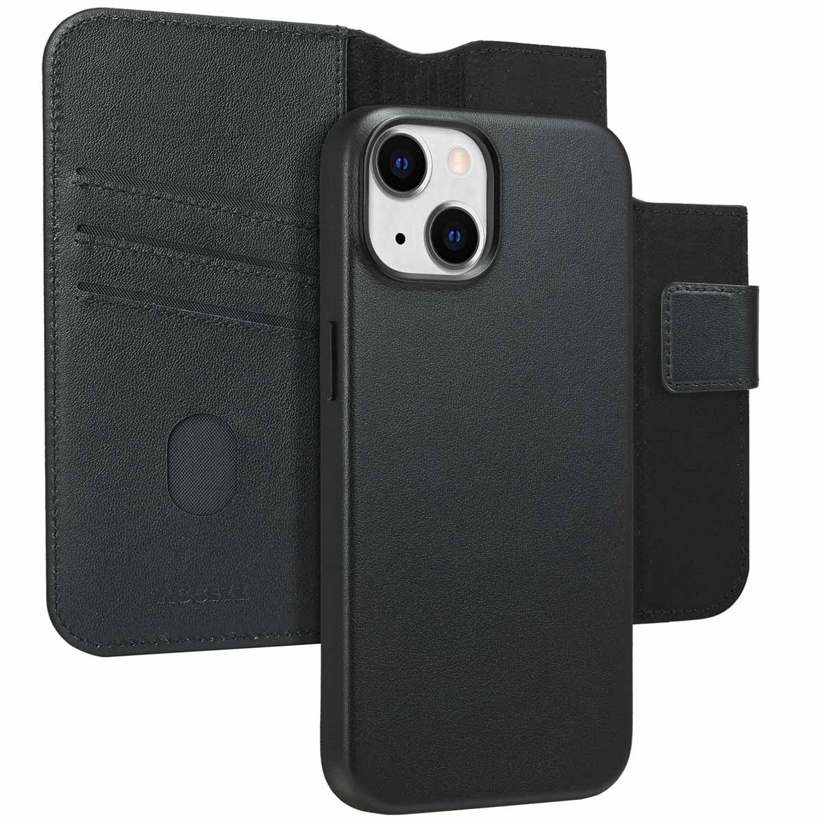 TUCCH Hoesje voor iPhone 16 2024, [Afneembaar] 2-in-1 Wallet Cover met [RFID-blokkering] [Draadloos opladen] [Kaarthouders] [Kijkstandaard] Schokbestendige Magnetische PU Lederen Verwijderbare