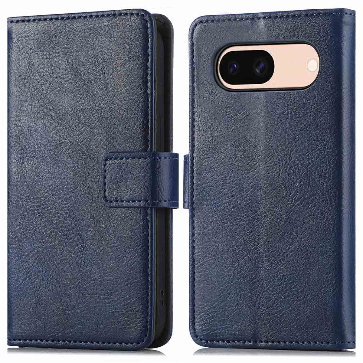 imoshion Hoesje - Geschikt voor Google Pixel 8a - Luxe Bookcase - Donkerblauw
