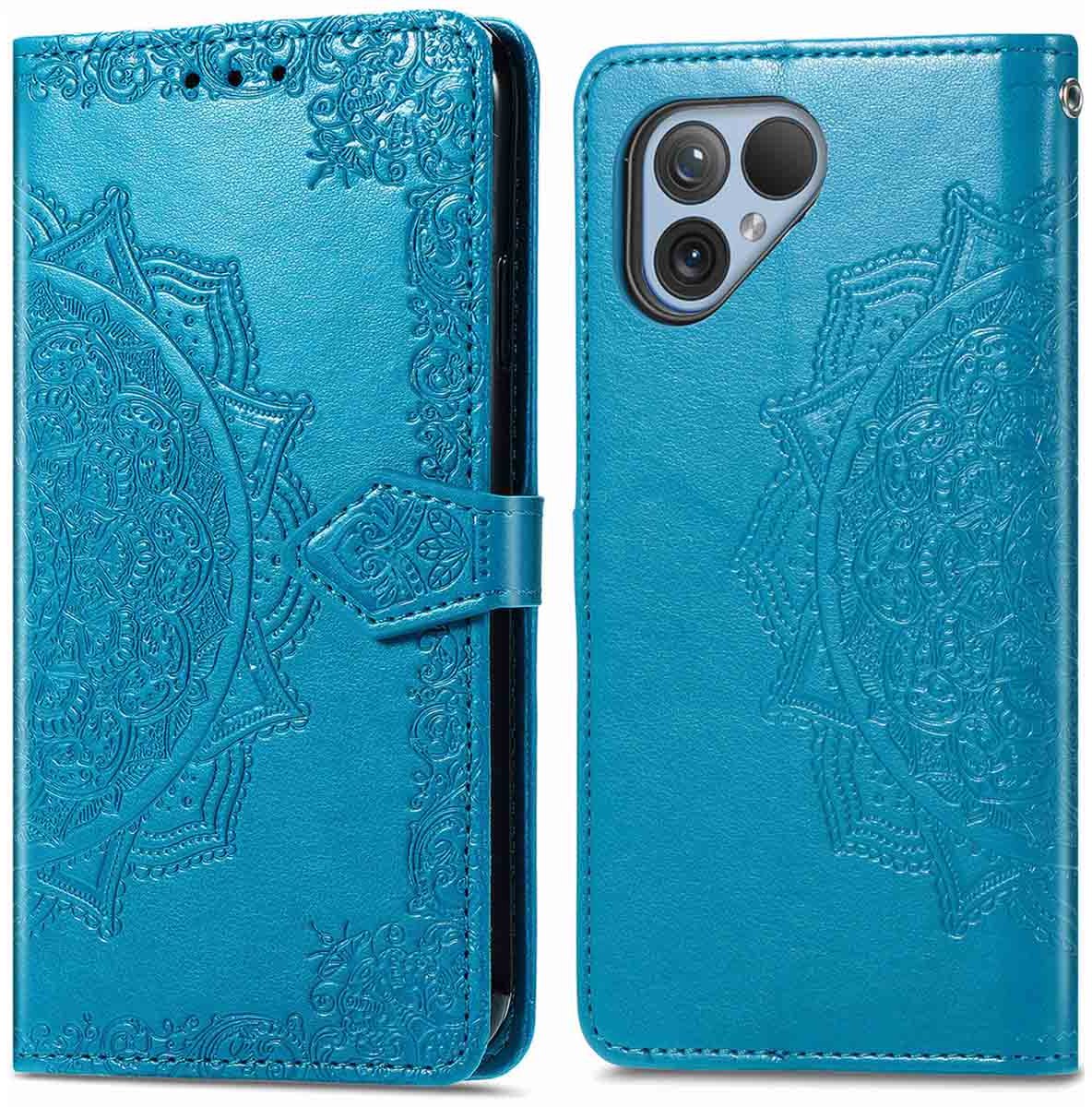 imoshion Hoesje - Geschikt voor Fairphone 5 - Mandala Bookcase - Turquoise
