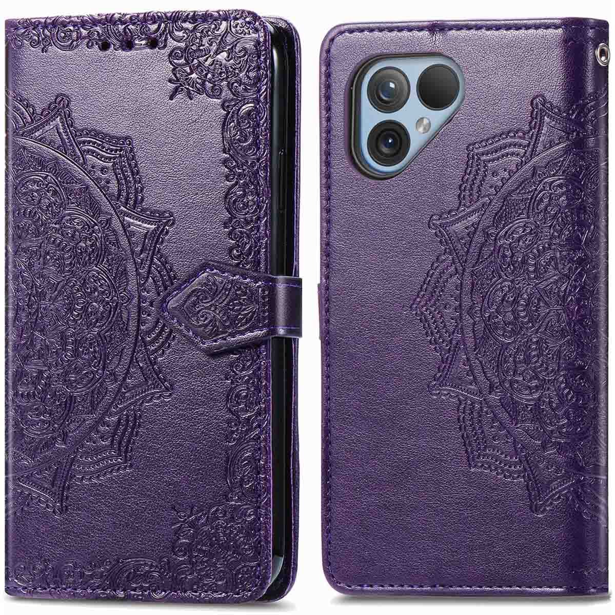 imoshion Hoesje - Geschikt voor Fairphone 5 - Mandala Bookcase - Paars