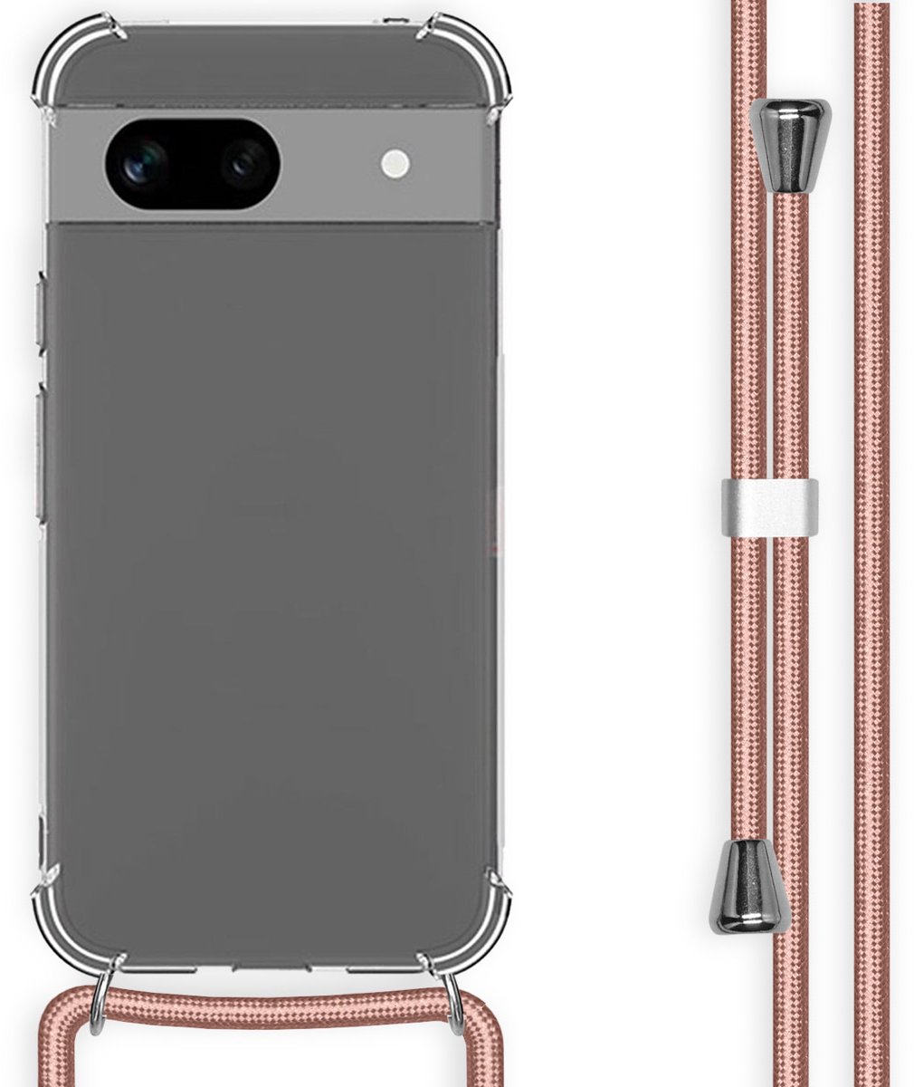 imoshion Hoesje - Geschikt voor Google Pixel 8a - Backcover met koord - Rosé Goud