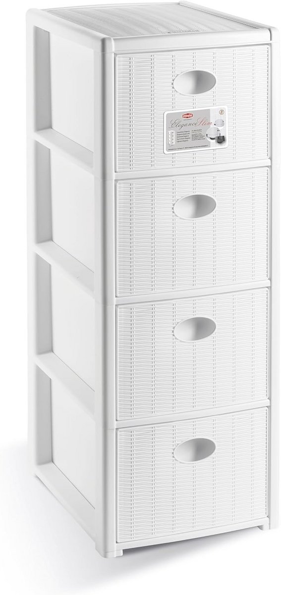 Witte Commode Elegance 30x40x80 cm