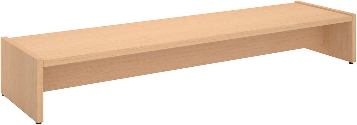 Monitorstandaard voor 2 Beeldschermen, 100 cm, Beukenkleur
