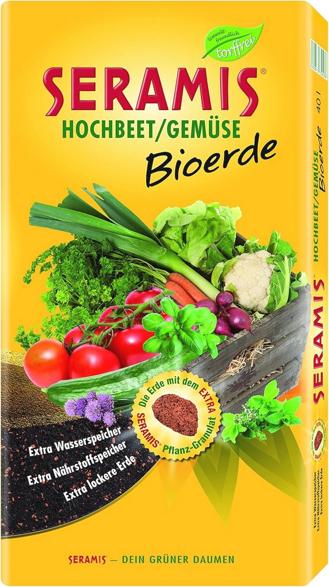 Verhoogd bloembed biologische aarde 17,5L - Turfvrij & Organisch voor gezonde planten