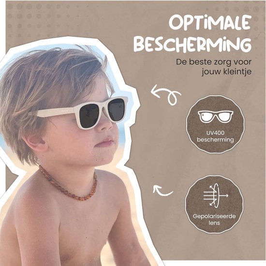 Maesy - children's sunglasses Lino - 3-6 years - flexible bendable - polarized UV400 protection - toddlers and toddlers - boys and girls - children's sunglasses square — afbeelding 4