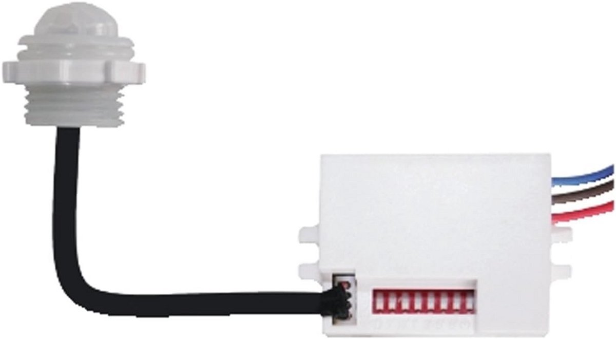 Mini PIR Bewegingssensor voor Binnen en Buiten met 360° Detectie