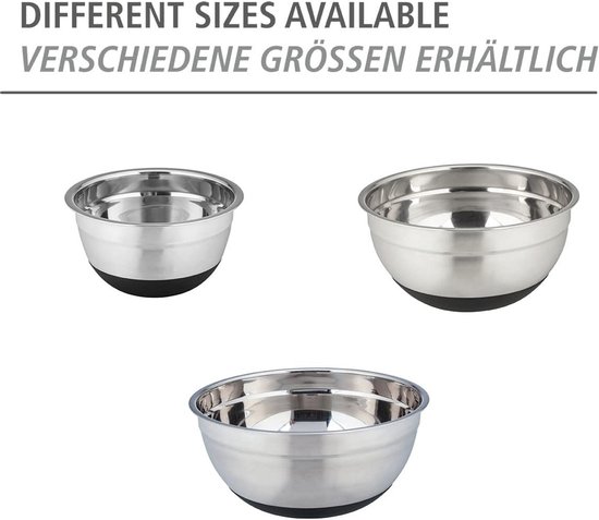 Stainless Steel Bowl 4 Litre with Non-Slip Silicone Base for Outdoor Use van Merkloos — afbeelding 4
