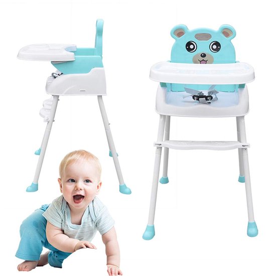 Kinderstoel voor babystoel, tafel en stoelen voor baby's, eten, huis, draagbaar, kinderzitje, multifunctioneel, verstelbaar, 4-in-one van Merkloos — afbeelding 4