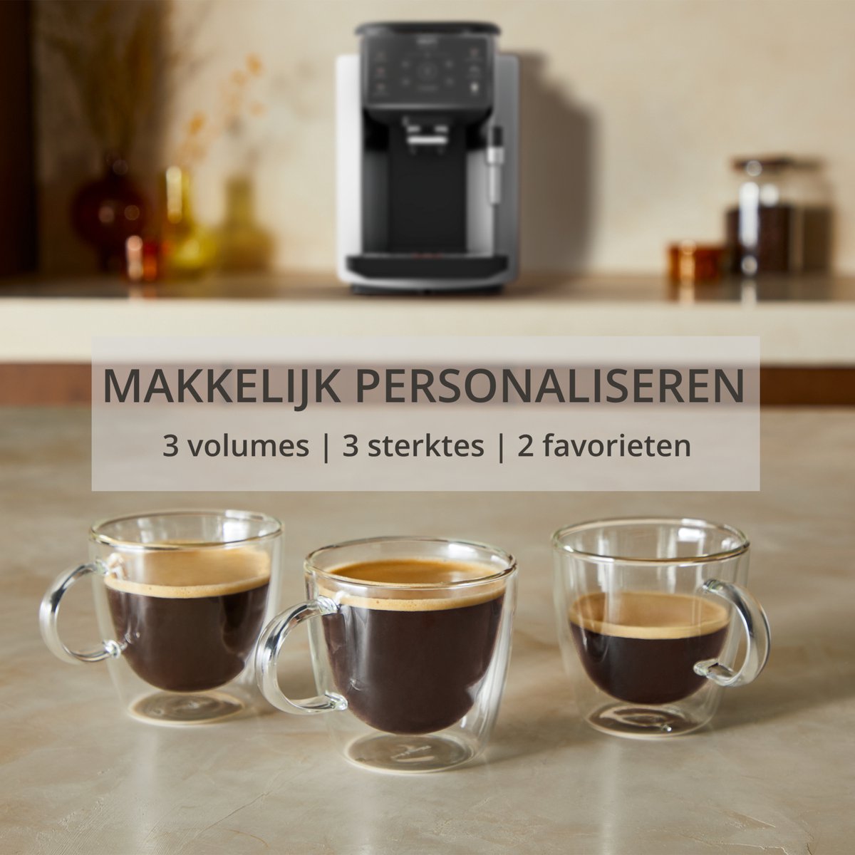 Krups Sensation C50 EA910B - Volautomatische Espressomachine - Nachtzwart - Favorieten Opslaan - Koffiemachine met bonen — afbeelding 5