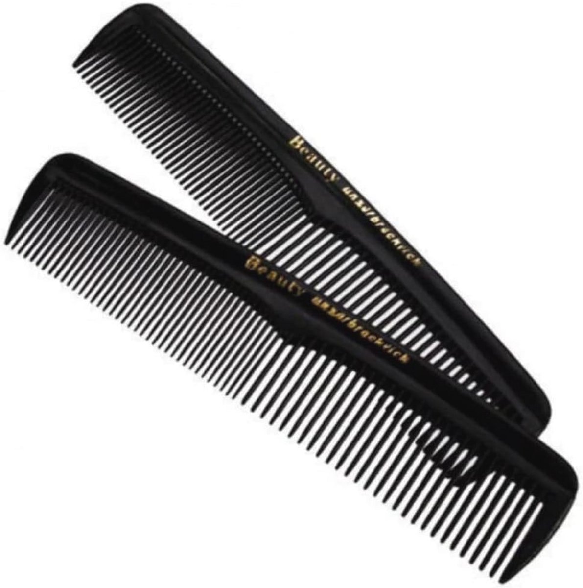 2 Onbreekbare Zwarte Kammen van 13 cm - Perfect voor Stylen en Kammen