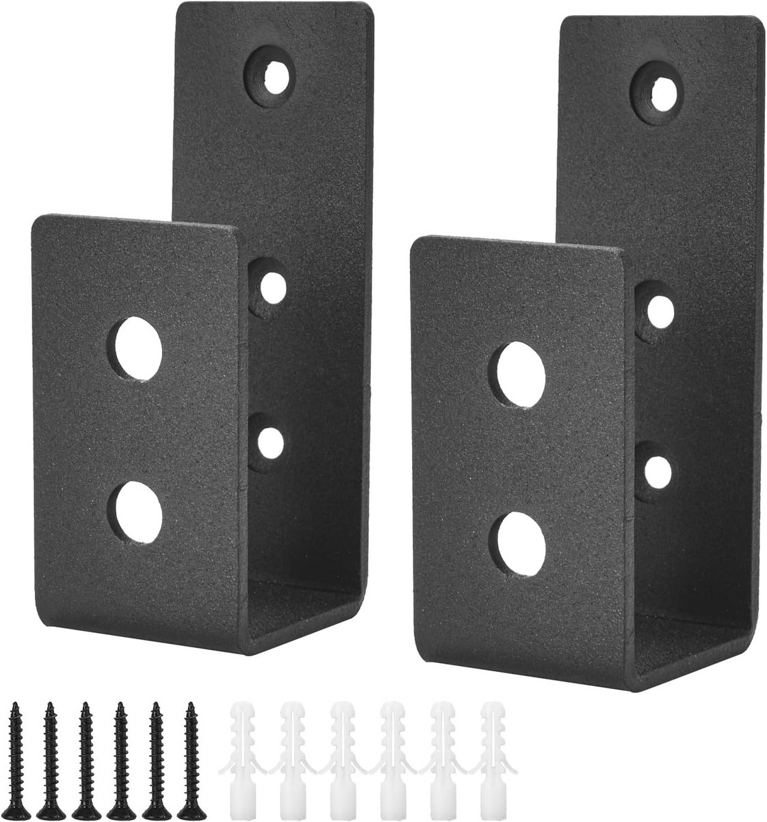Zware Metalen Deurbeschermingsbeugels voor 2X4 Hout - Set van 2