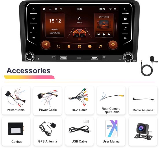 Android 11 Autoradio 1 Din avec GPS Navi WiFi Bluetooth Mains Libres 10.1 Pouces Écran Tactile Android 11 Autoradio 1 Din avec GPS Navi WiFi Bluetooth Mains Libres 10.1 Pouces Écran Tactile