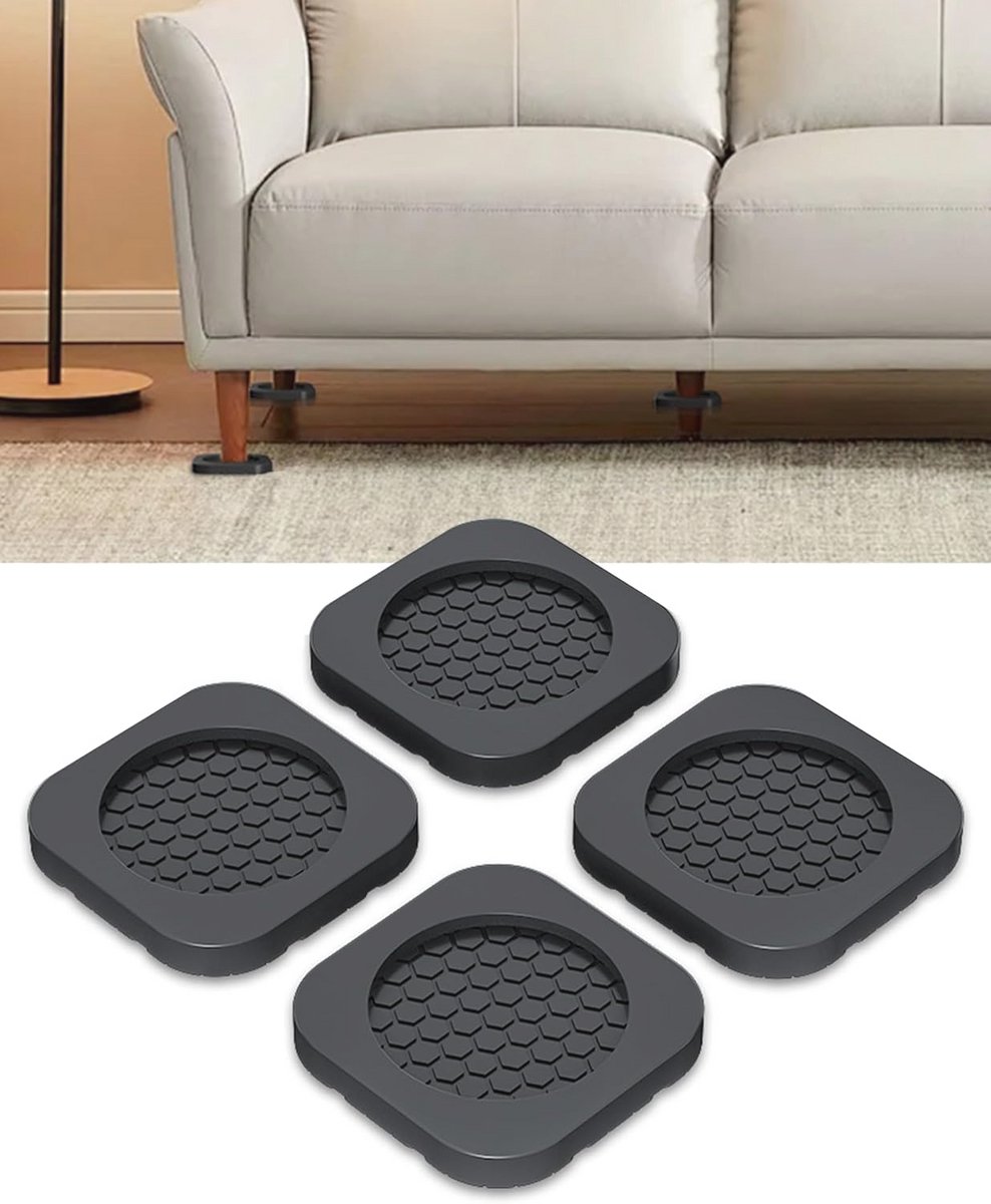 Anti-vibratiepads voor wasmachine – Set van 4