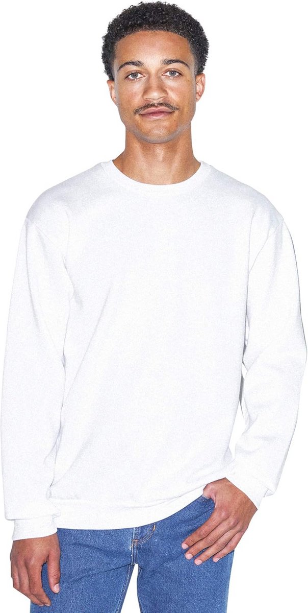 Heren Flex Fleece Sweater Lange Mouwen Ronde Hals Zacht Comfortabel