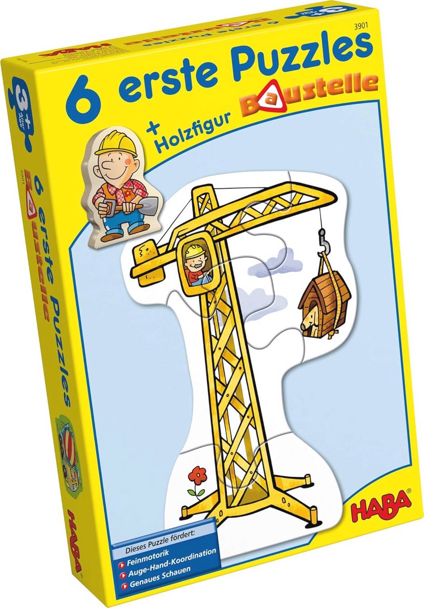 Eerste Puzzels voor Kinderen – Bouwplaats Thema, Multi-Kleurige Puzzels