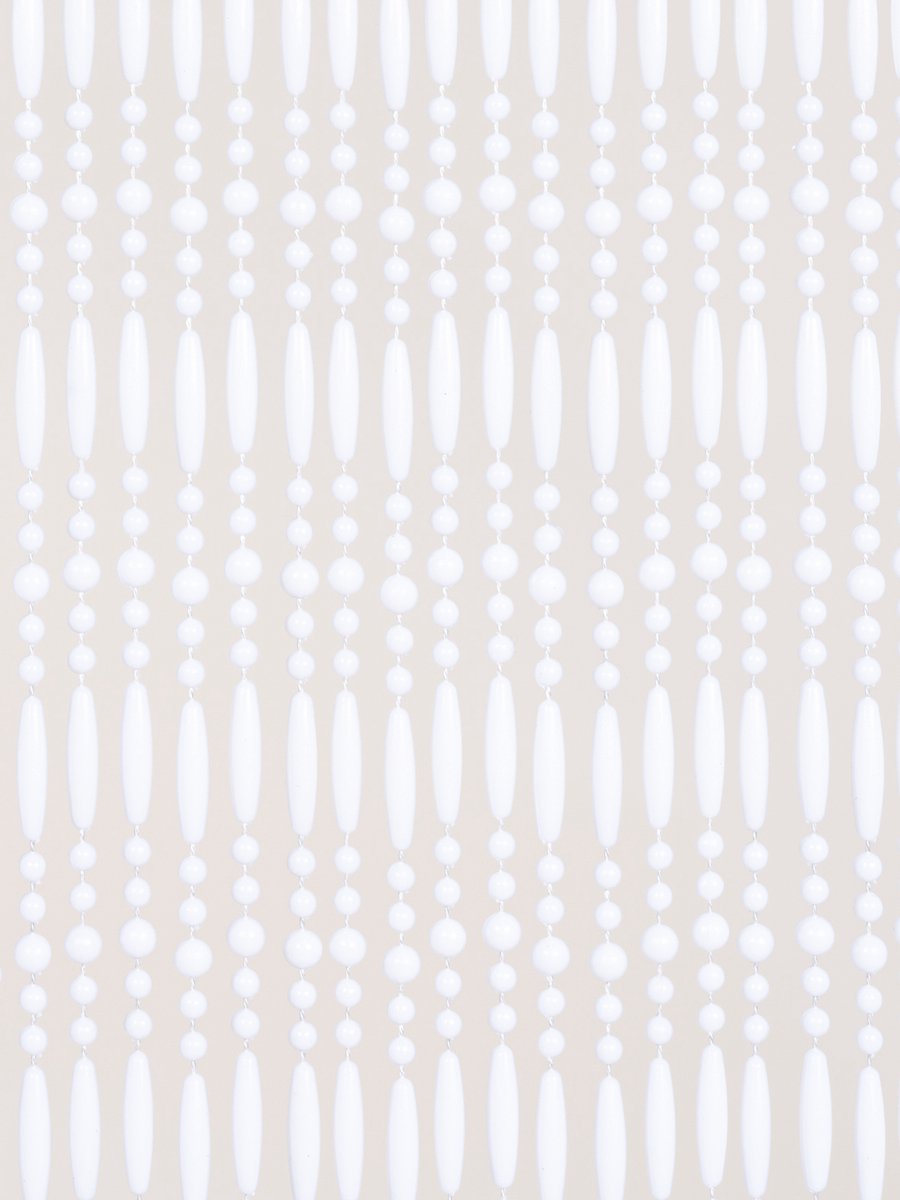 Jekra Vliegengordijnen - kralengordijn - Juno - wit - 90x210 cm