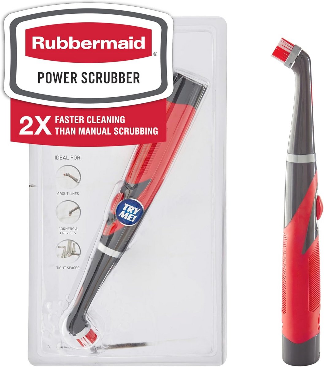Multifunctionele Power Scrubber met Voegkop voor Grondige Reiniging