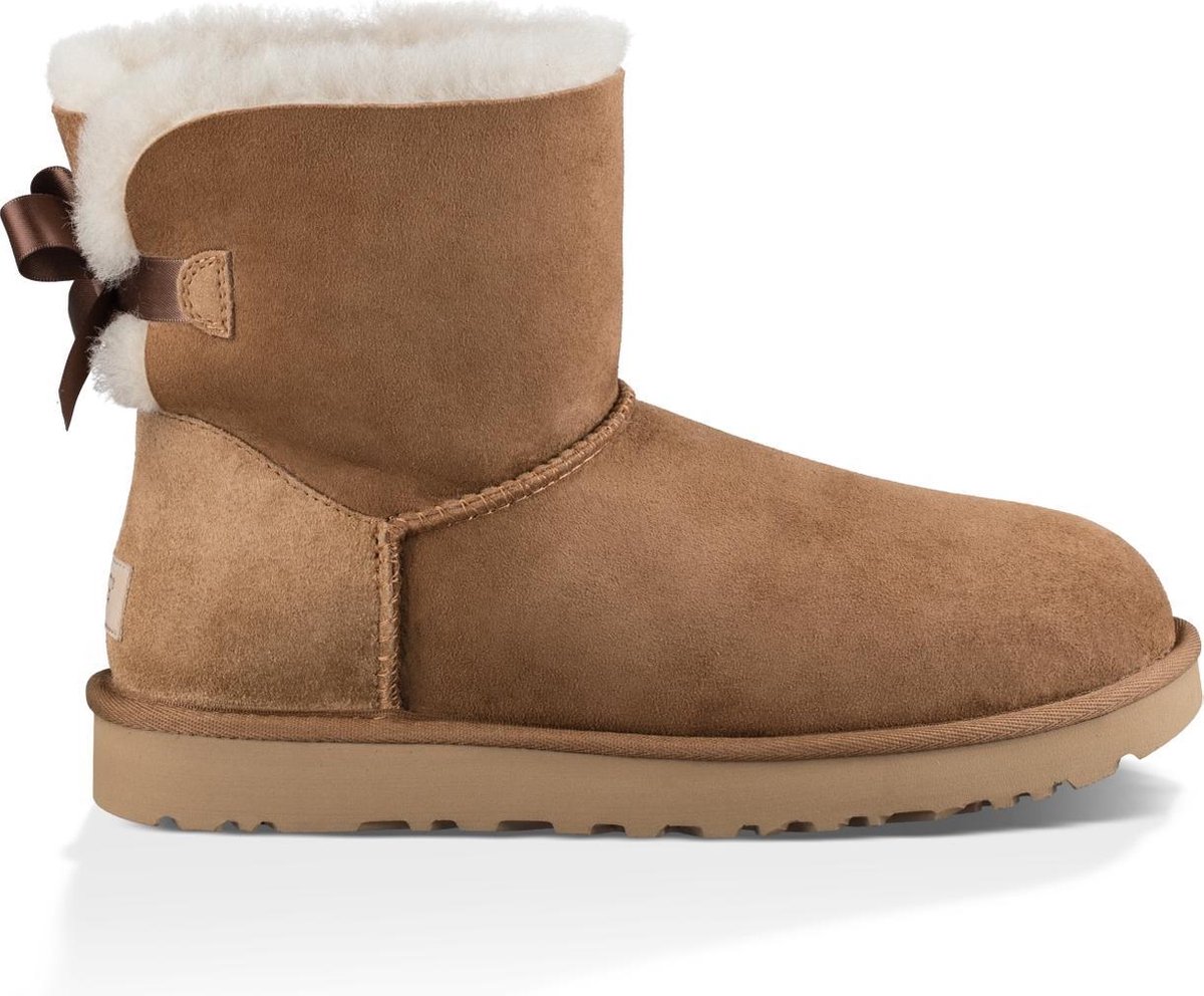 UGG Mini Bailey Bow II Dames Laarzen - Chestnut - Maat 39