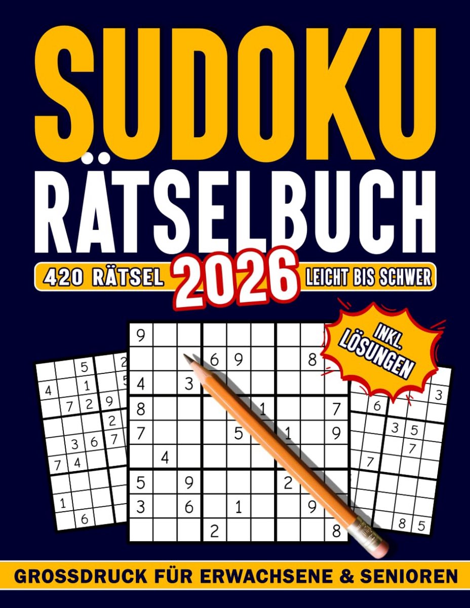 420 Sudoku Puzzelboek: Makkelijk tot Moeilijk in Groot Lettertype - Inclusief Oplossingen